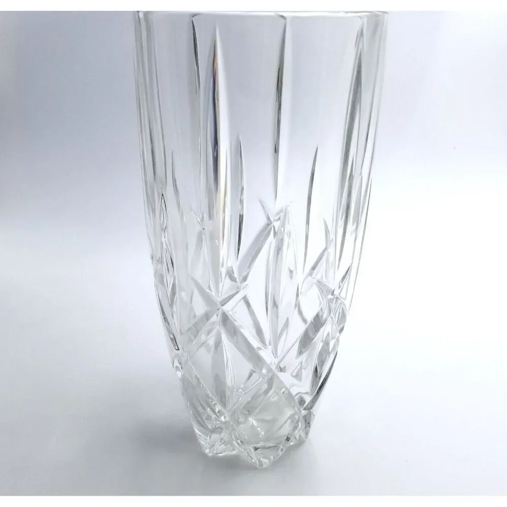 Vintage Gorham Lady Anne Crystal Vase 10.25 Inch Tall Blown Glass